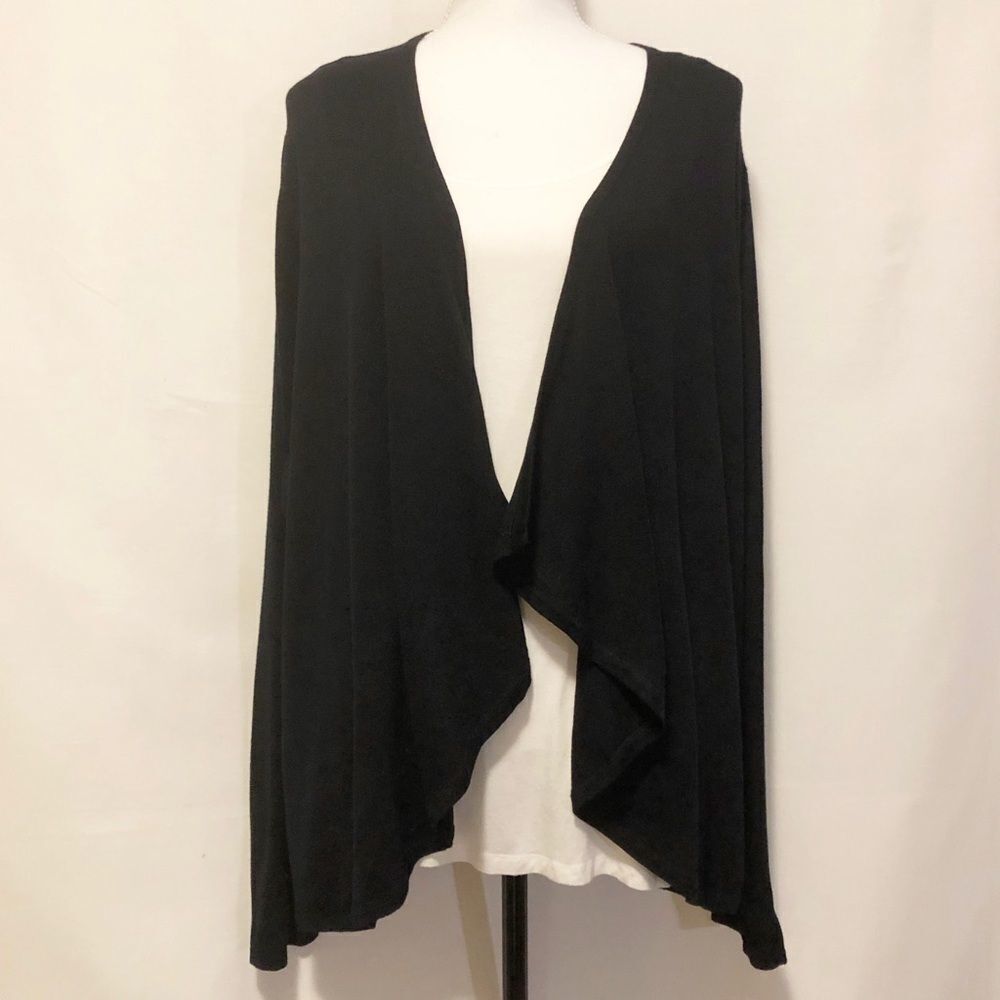 Lane Bryant Open Cardigan with sheer pleated back